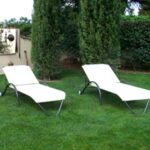 Lettino da piscina con texilene