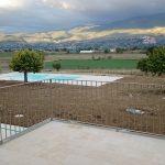 Ringhiera con corrimano panoramica